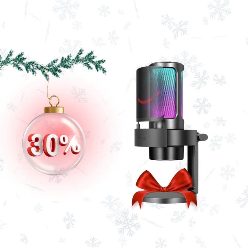 -30% FIFINE A8 USB mikrofon RGB crni