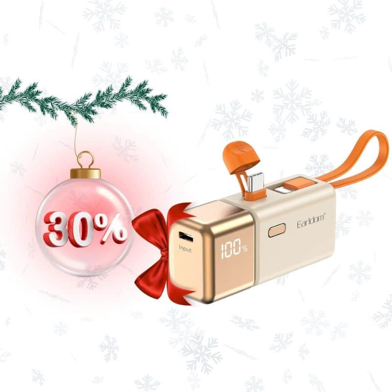 -30% Mini powerbank 2u1 gold 5000mAh