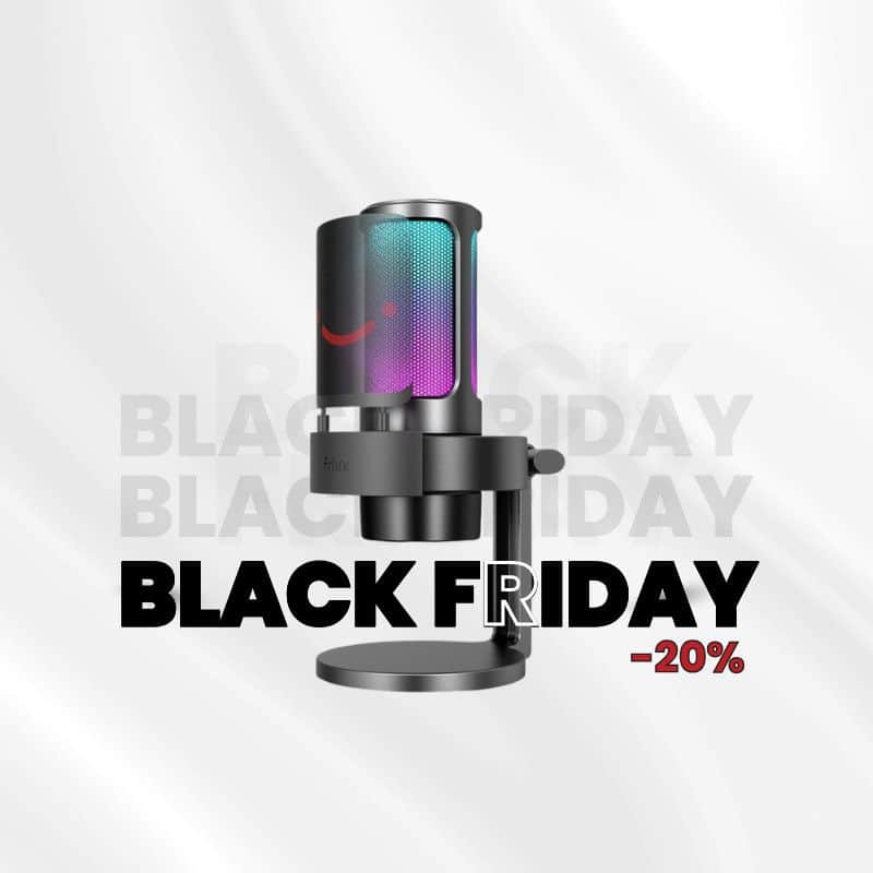 BLACK FRIDAY Fifine USB mikrofon RGB A8
