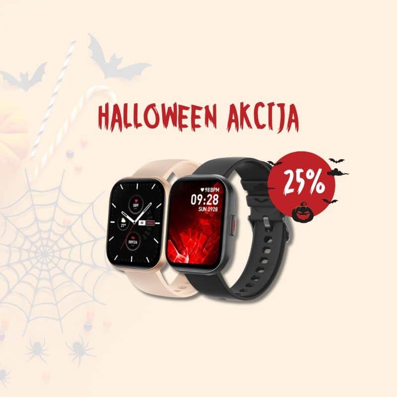 AKCIJA: Pametni sat YAWELL P68 2,04 inch, crna/bež