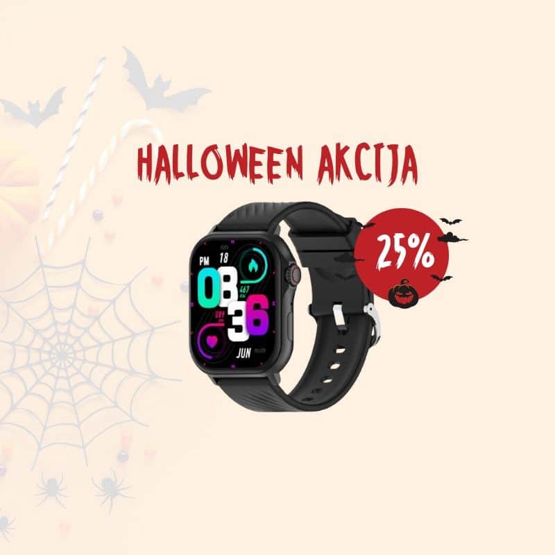 AKCIJA: Pametni sat PEJE G08 GPS 2 straps, crni