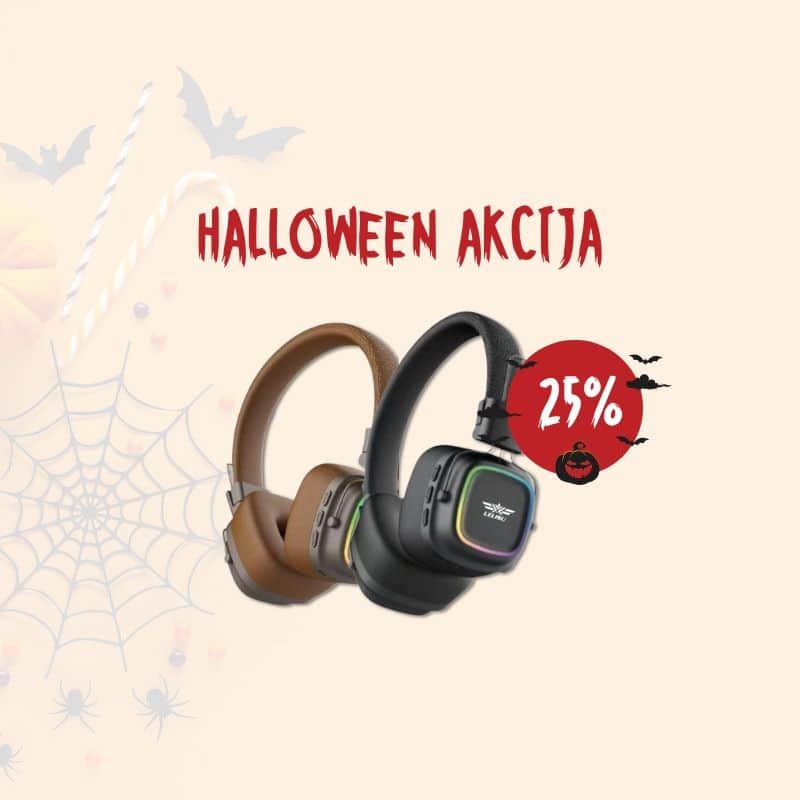 AKCIJA: Bluetooth slušalice LELISU LS-258 crne/smeđe