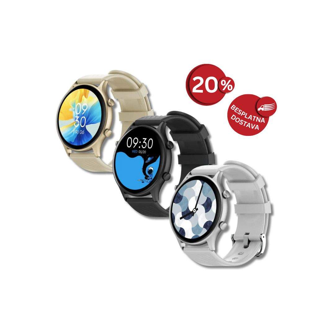 Smartwatch PEJE ZW04 - AMD zlatni - crni - bijeli