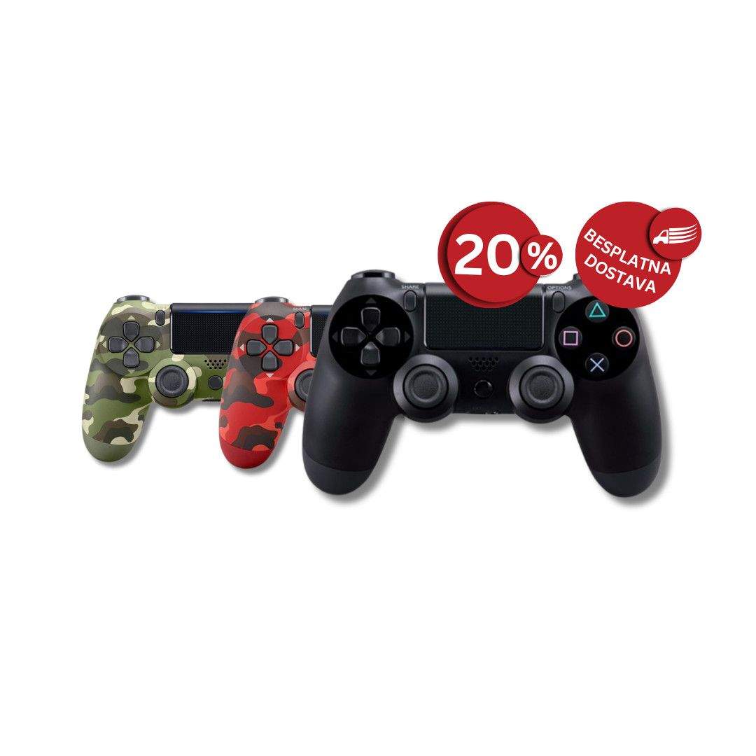 Bežični kontroler za PS 4 black/military green/red