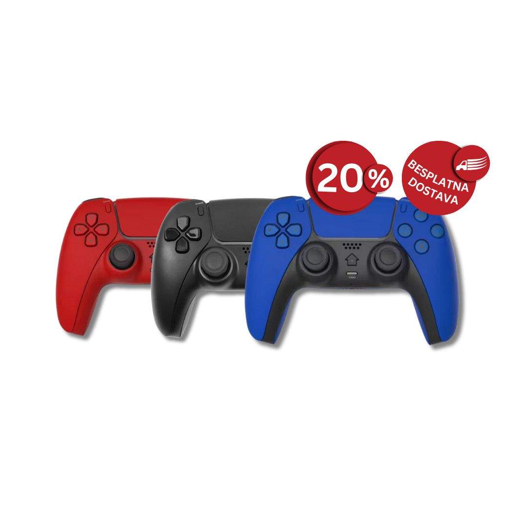 Bežični kontroler za PS4 T28 crni/plavi/crveni/bijeli