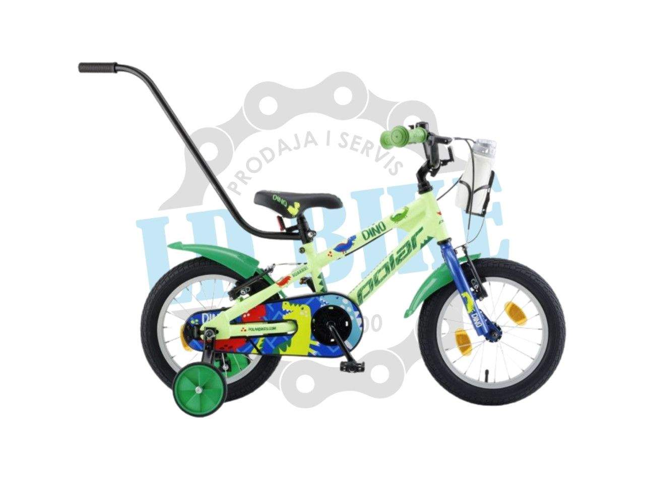 2836 BICIKL POLAR JUNIOR 14 Dino green