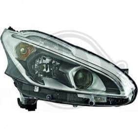 PEUGEOT 208 -Far desni LED, Crni (2015-)