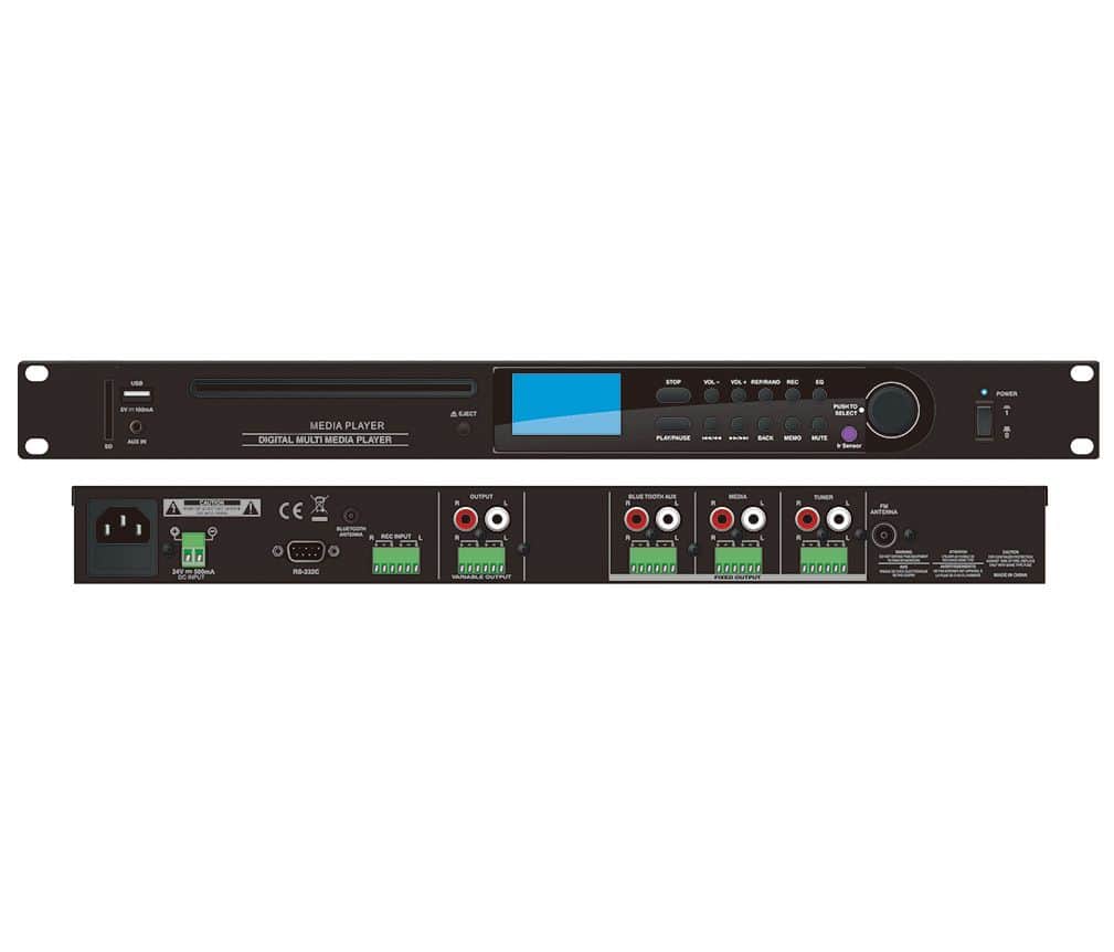 CD/USB/SD/BT/FM player InAudio IN-CDM