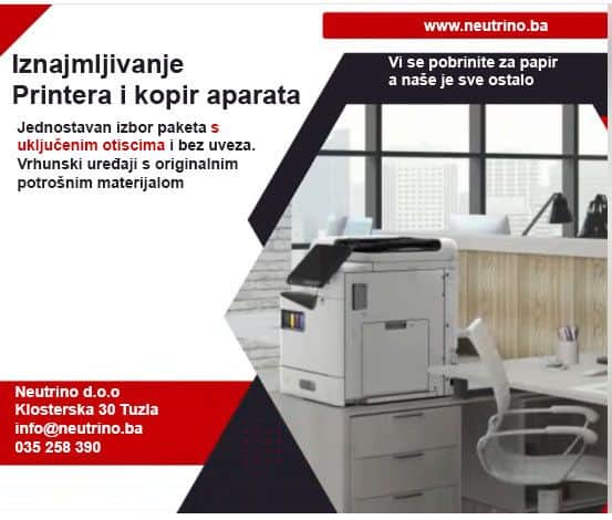 Iznajmljivanje printera i kopir aparata