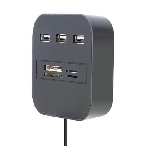 Čitač kartica i 3-port USB HUB Gigatech CRH-240