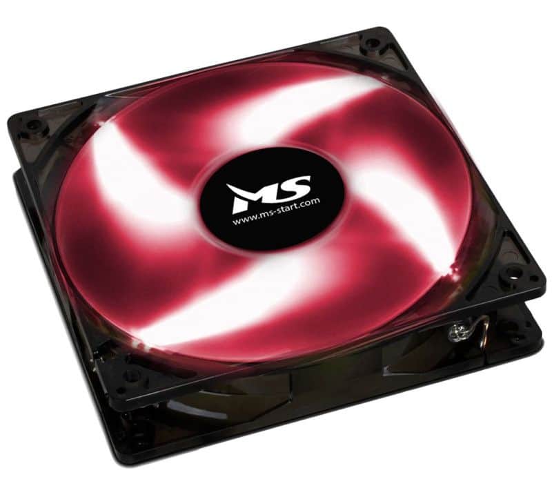 PC COOLER LED ventilator - crveni