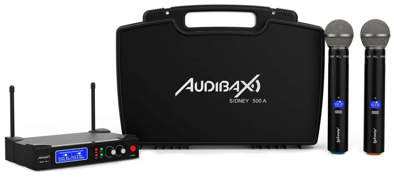 Bežični mikrofon sa dvije ručke UHF Audibax Sidney 500 A 10142659