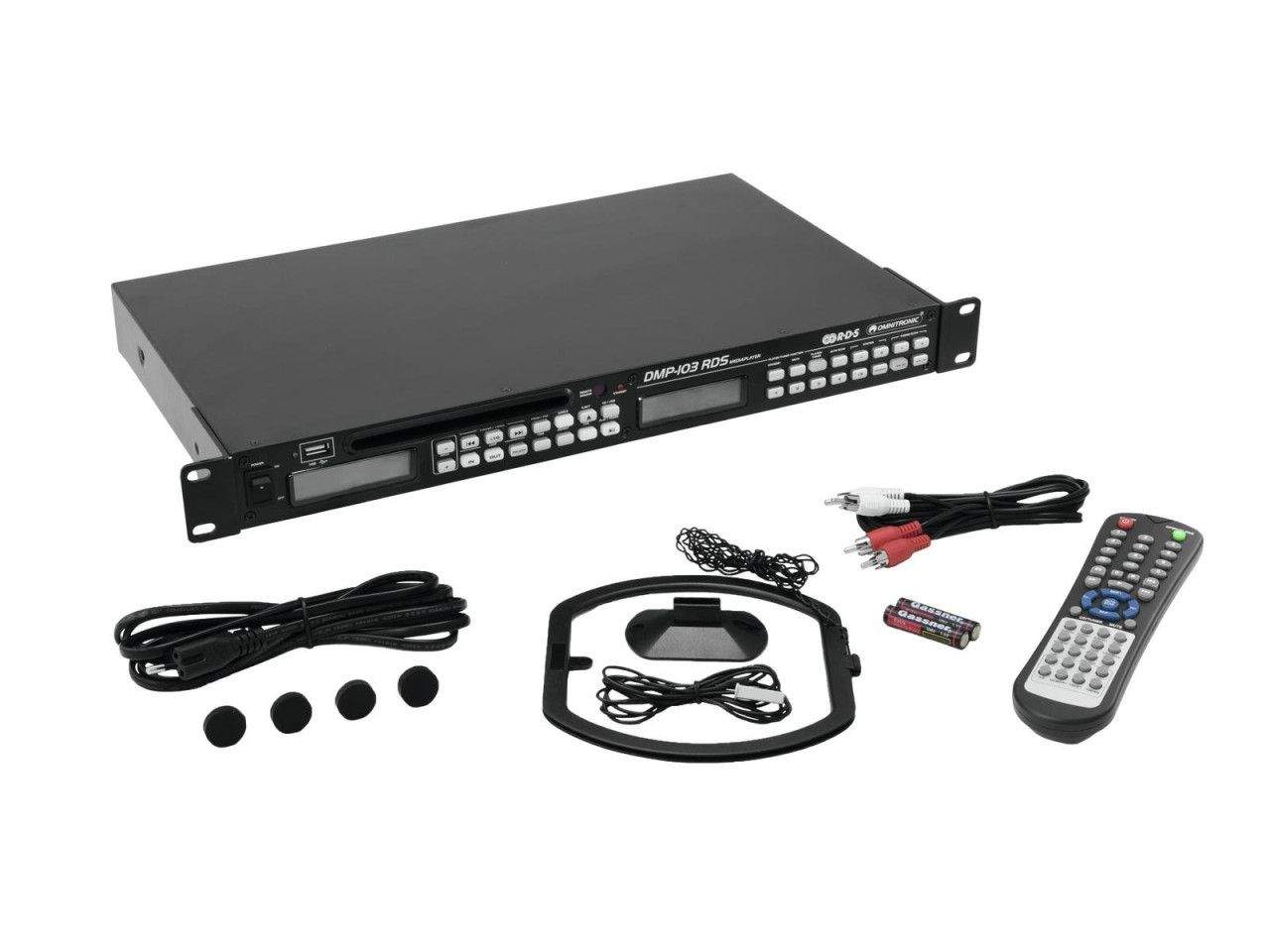 CD/MP3 player FM RDS tuner USB Omnitronic DMP-103RDS 11045011