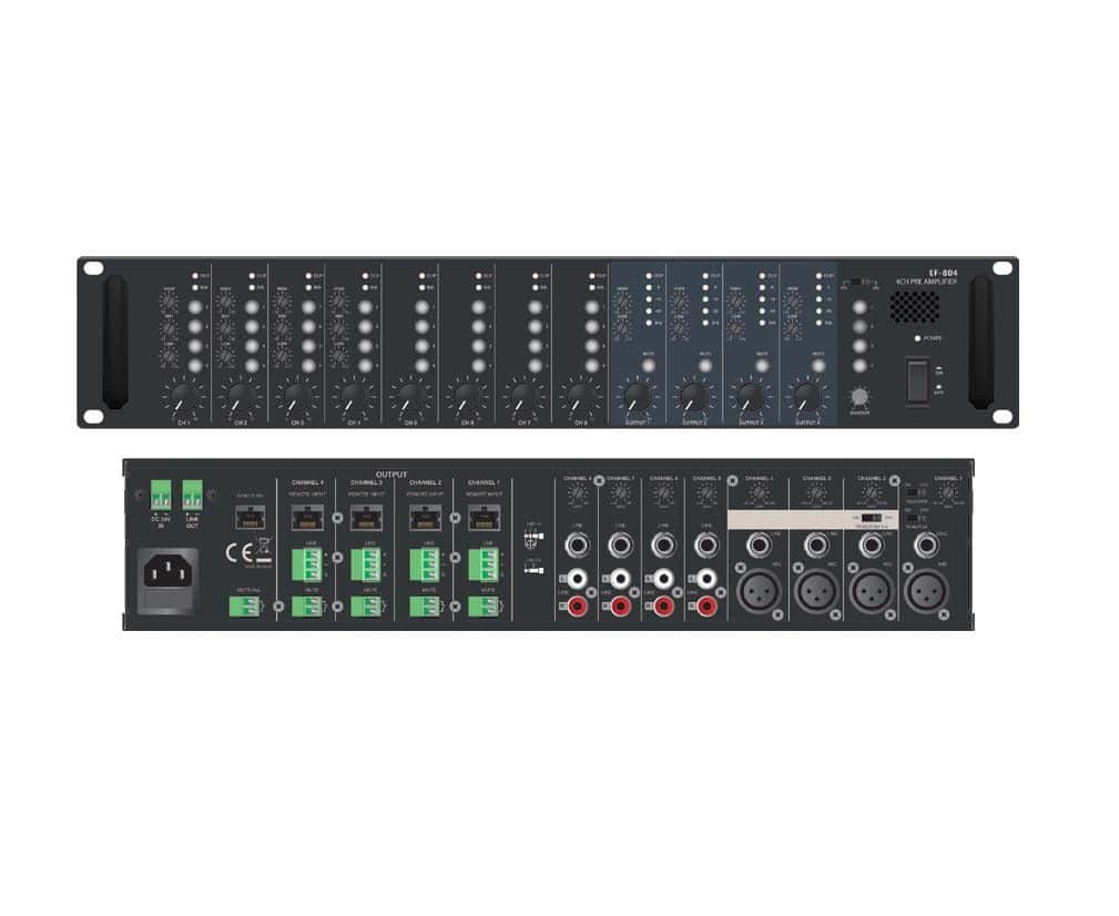 Predpojačalo 4in / 8out InAudio IN-MX804
