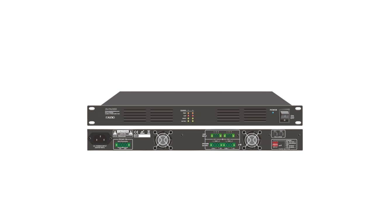 Pojačalo digitalno 2x350W 19'' 1U  In Audio IN-PA235D