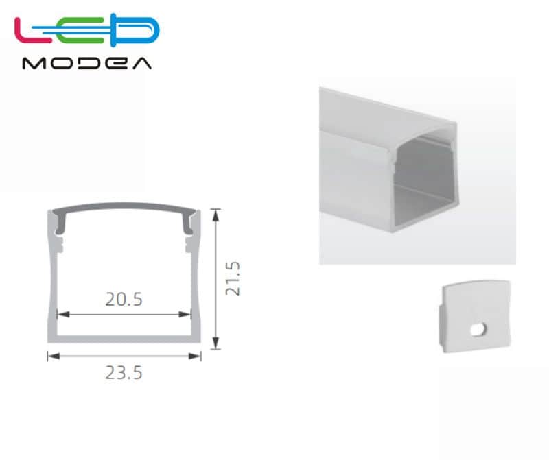 APN-3020 Aluminijski profil za led traku 2m/kom