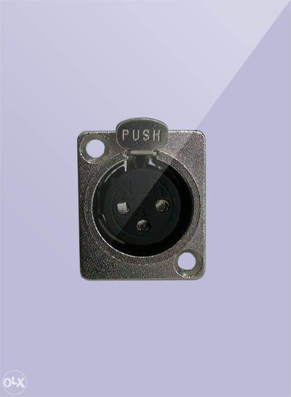 XLR konektor ugradbeni 3-pin ženski Master Audio HY4829