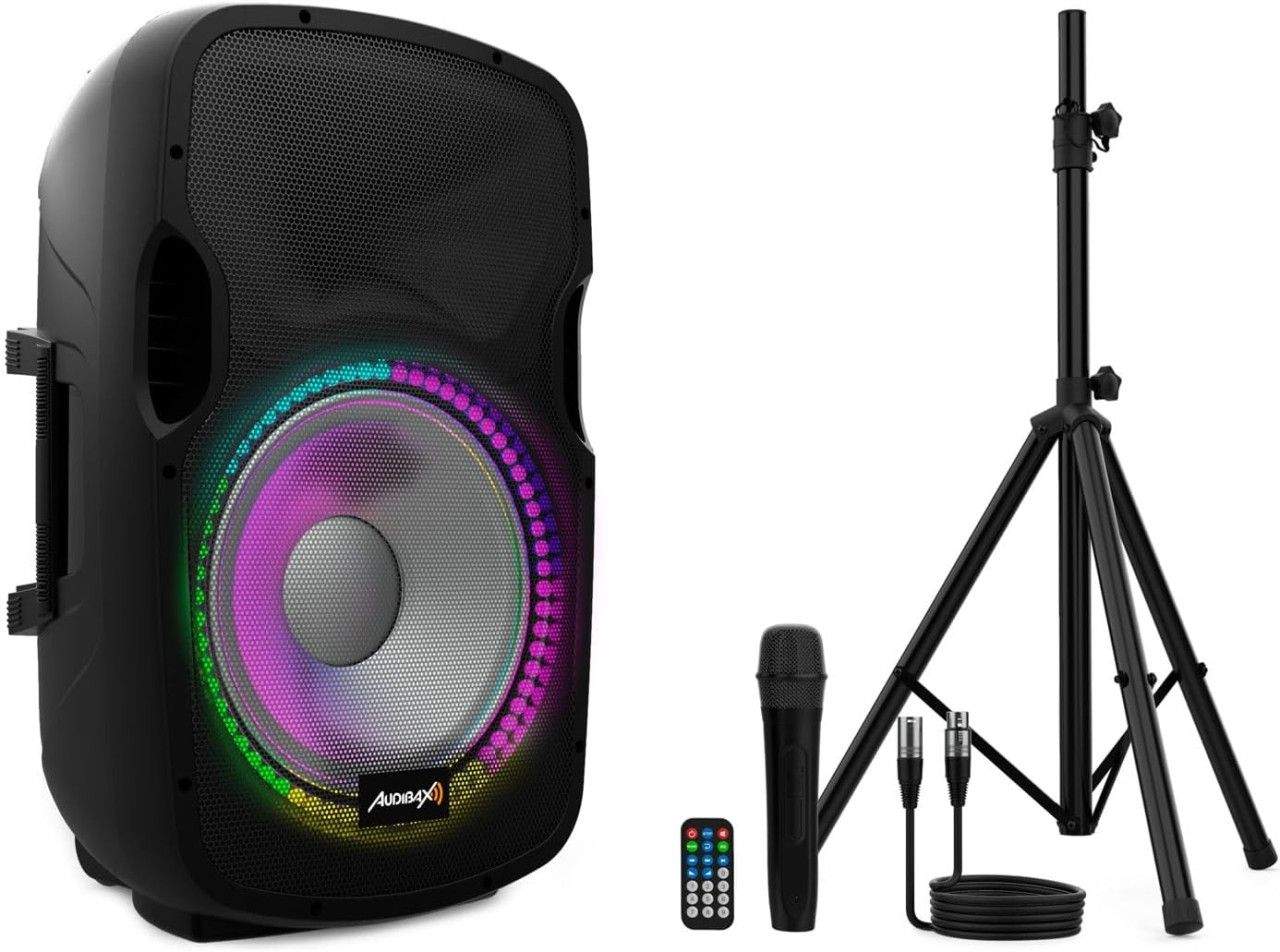 Zvučnik aktivni 15'' Audibax Party 15 + LED  10150569