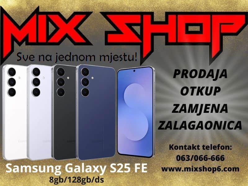 Samsung Galaxy S25 FE 5G 128GB *Garancija*Zamjena* 8GB ds s25FE
