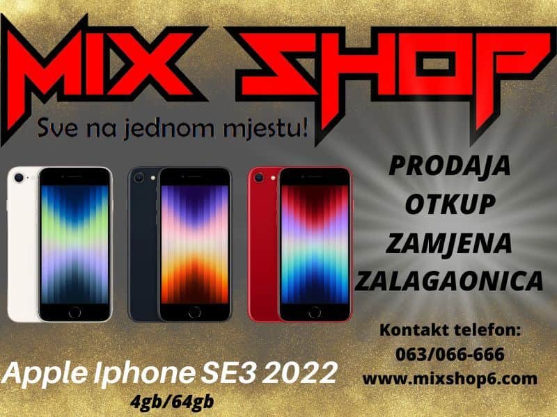 APPLE IPHONE SE-3 2022 64GB *Garancija*Zamjena* SE3