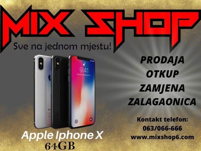 APPLE IPHONE X/10 64GB *TOP* *Garancija*Zamjena*2 boje