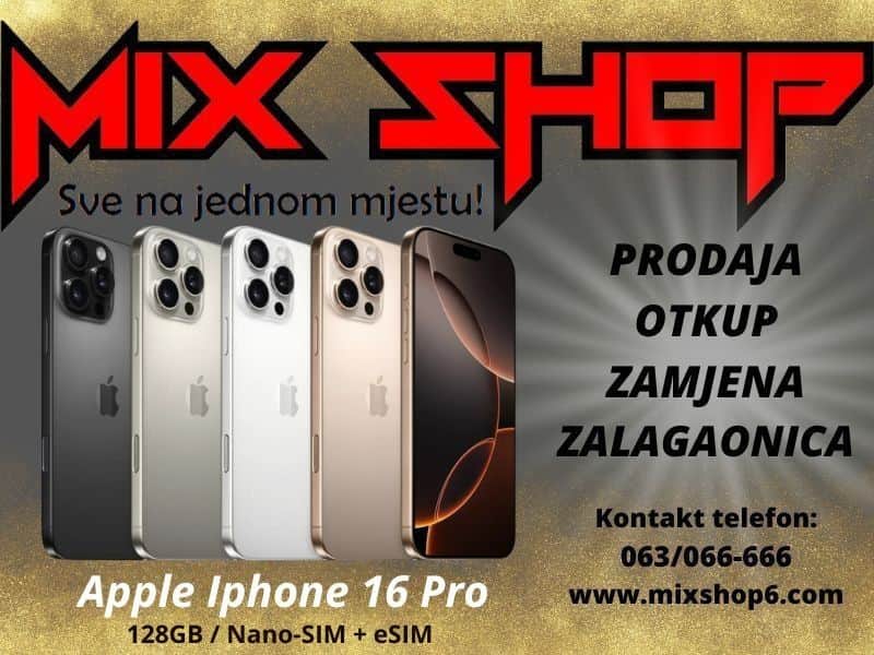 APPLE IPHONE 16 PRO 128GB *Novo*Garancija*Zamjena*4 boje 128 GB