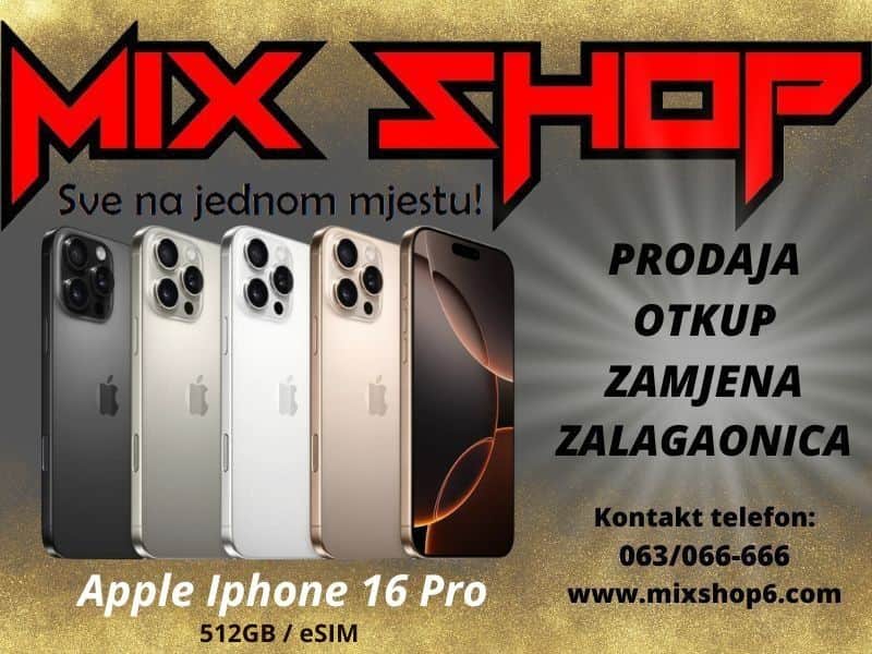APPLE IPHONE 16 PRO 512GB *Garancija*Zamjena*Sve boje 512 GB eSim