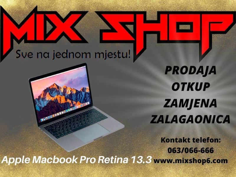 APPLE MACBOOK PRO Retina 13.3 8GB/256GB A1708 Garancija 13 3