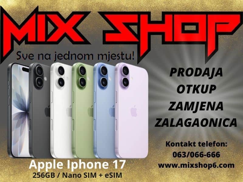 APPLE IPHONE 17 256GB *Novo* *Garancija*Zamjena*Sve boje* 256 GB