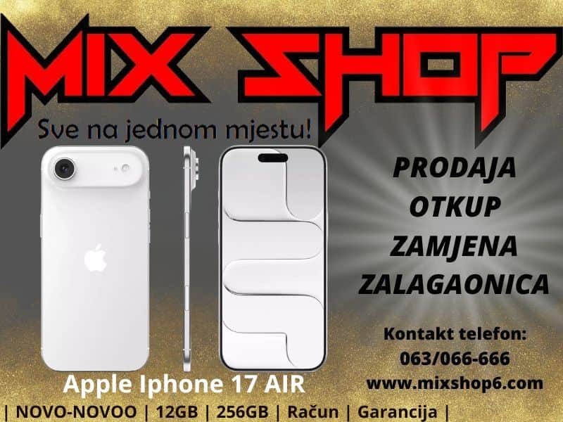 Apple Iphone AIR 256GB NOVOO *Garancija*Zamjena da* 17