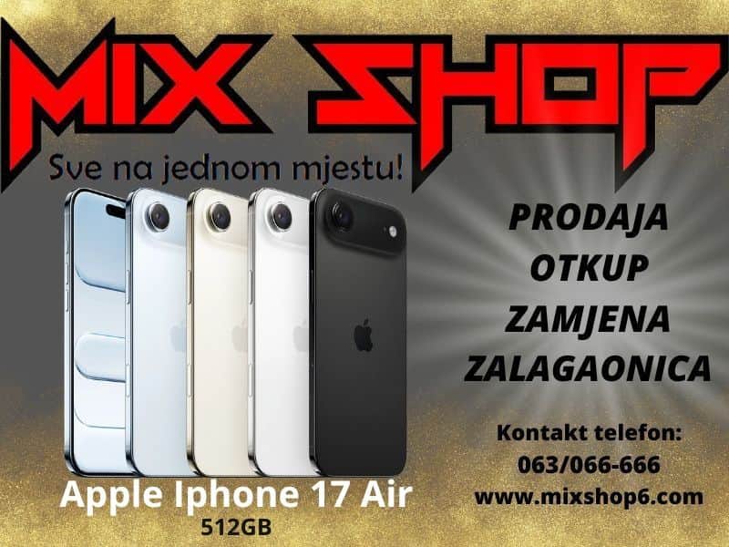 APPLE IPHONE 17 AIR 512GB *Garancija*Zamjena*Sve boje* 512 GB