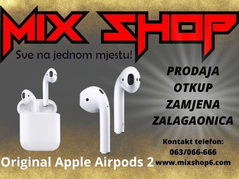 APPLE AIRPODS 2 Bežične Wireless Bluetooth Iphone WiFi Wi fi