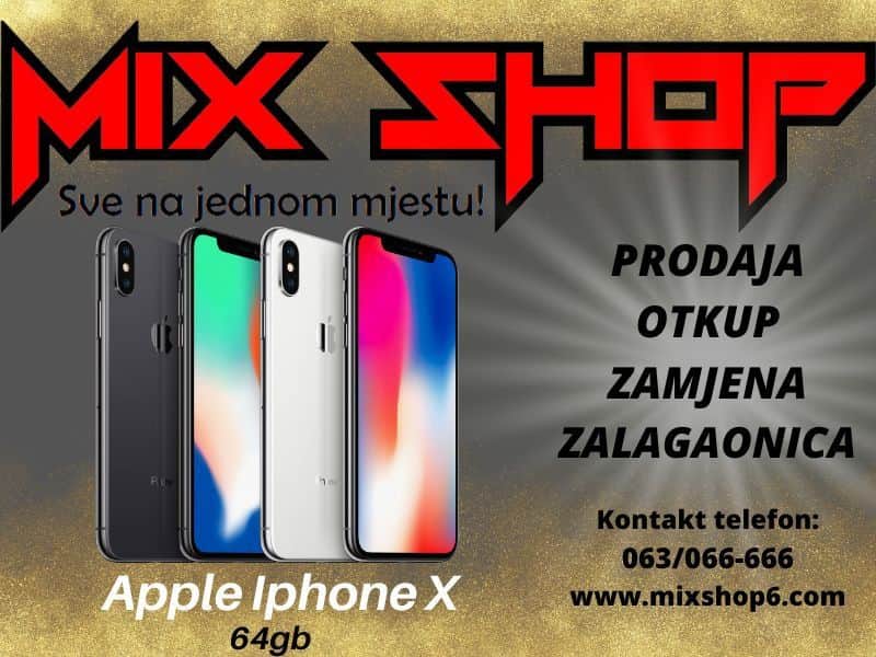 APPLE IPHONE X/10 64GB *Garancija*Zamjena*Razne boje*