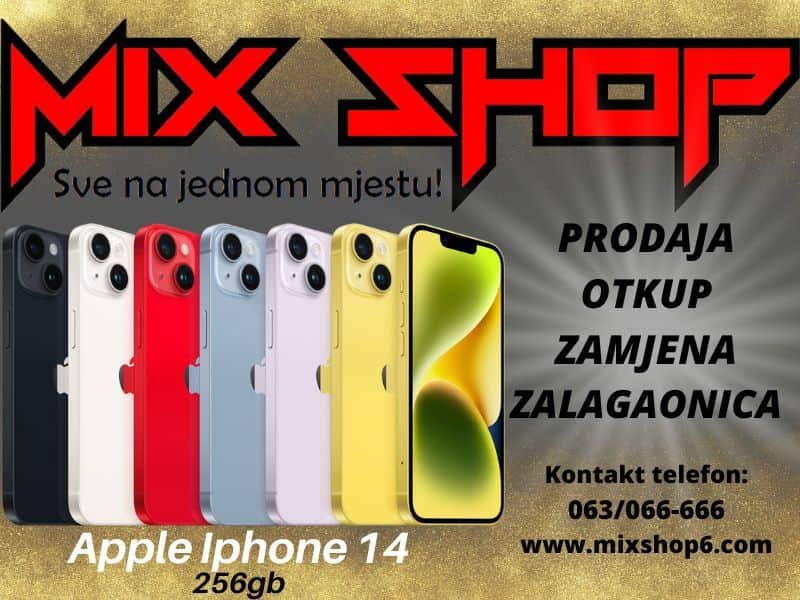 APPLE IPHONE 14 256GB *Garancija*Zamjena*Sve boje*