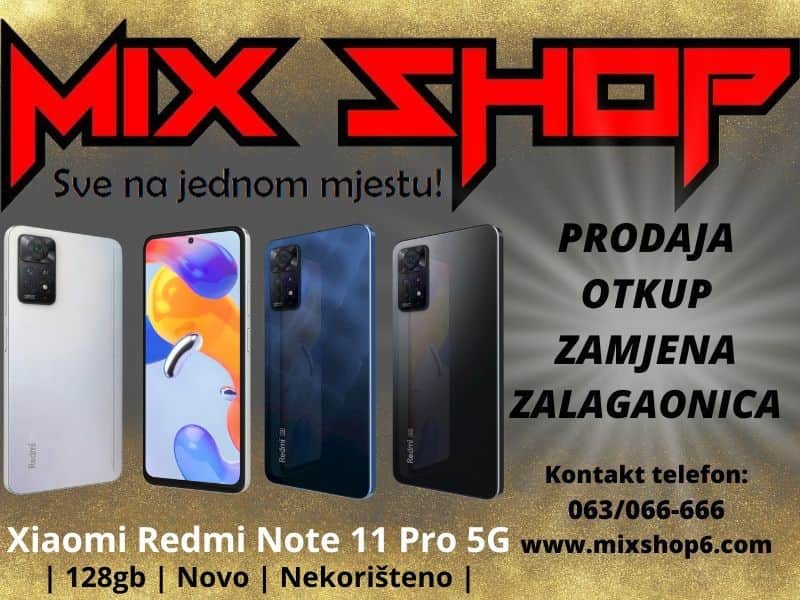XIAOMI REDMI NOTE 11 PRO 5G 128GB *Garancija*Razne boje