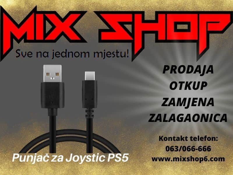 PS5 PUNJAČ za JOYSTICK PLAYSTATION 5 GAMEPAD KONTROLER DŽOJSTIK