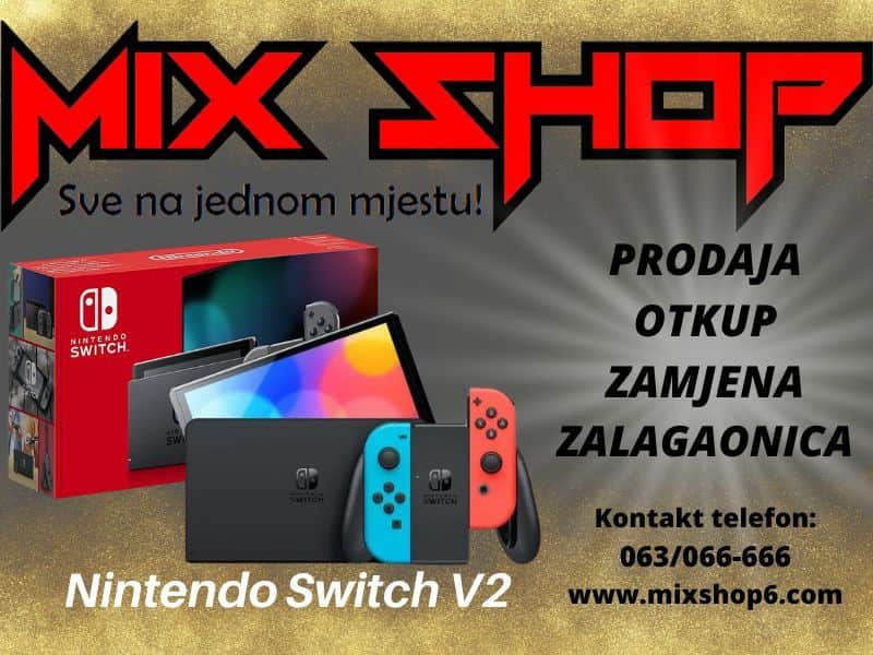 NINTENDO SWITCH V2 *Novo* *Garancija*Zamjena da* NSW V-2 nitendo