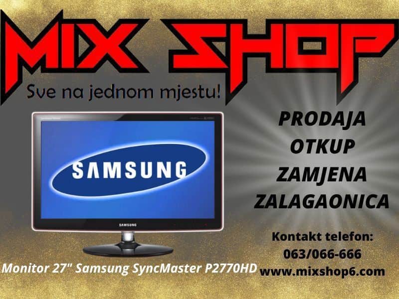 Samsung 27" Monitor i LCD TV SyncMaster FHD Hdtv P2770HD Full HD