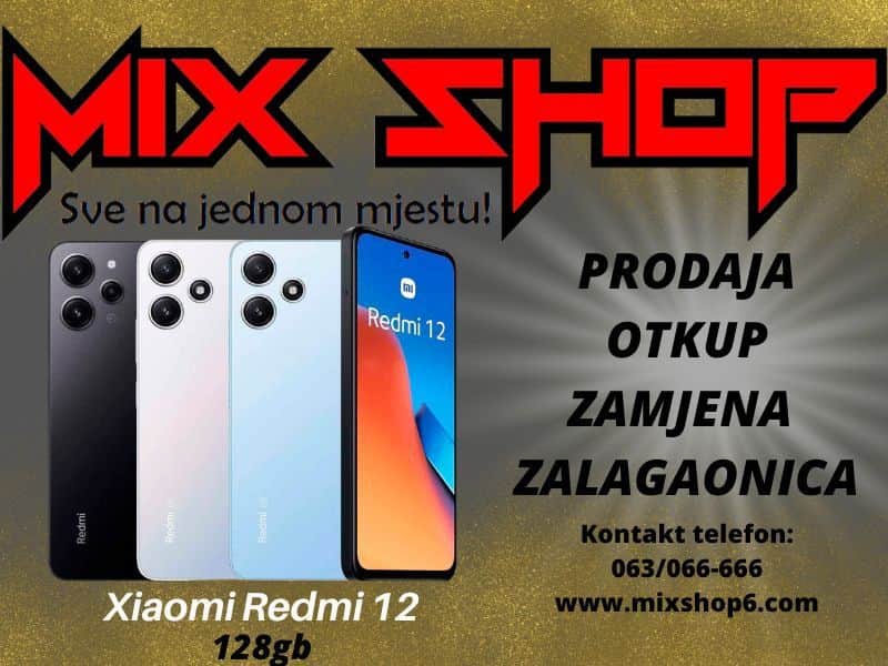 XIAOMI REDMI 12 128GB *Novo* *Garancija*Zamjena*Razne boje* MI
