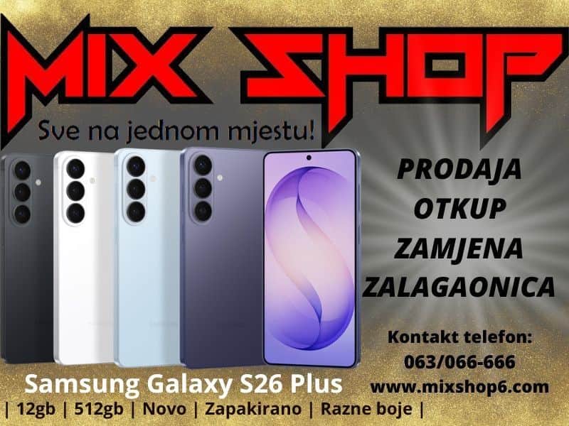 Samsung Galaxy S26 PLUS 5G 12/512GB *Garancija*Zamjena* 12GB GB