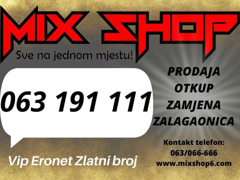 *063-191-111* ERONET GOLD ZLATNI BROJ TOP VIP BROJEVI
