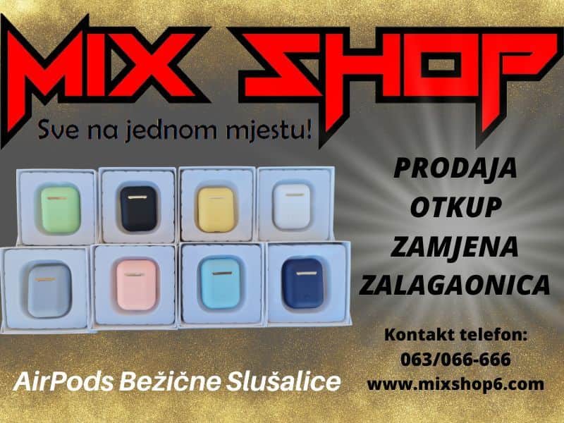 Bežične Bluetooth Wireless kao Apple Airpods 2 3 4 EarBuds wi pro