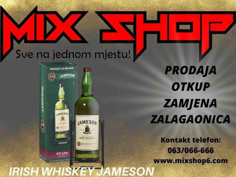 IRISH WHISKEY JAMESON 4.5 LITRA SA STALKOM Whisky Viski irski
