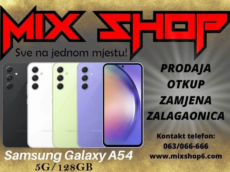 SAMSUNG GALAXY A54 5G 128GB Garancija*Zamjena*Sve Boje*