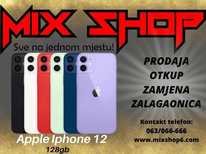 APPLE IPHONE 12 128GB *Novo* *Garancija*Zamjena*Razne boje*