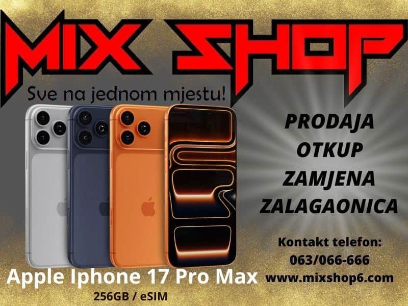Apple Iphone 17 PRO MAX 256GB *Garancija*Zamjena*Sve boje* eSim