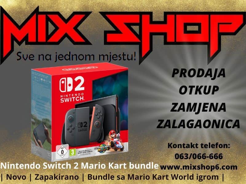 NINTENDO SWITCH 2 Mario Kart World  bundle *Garancija Nitendo NSW