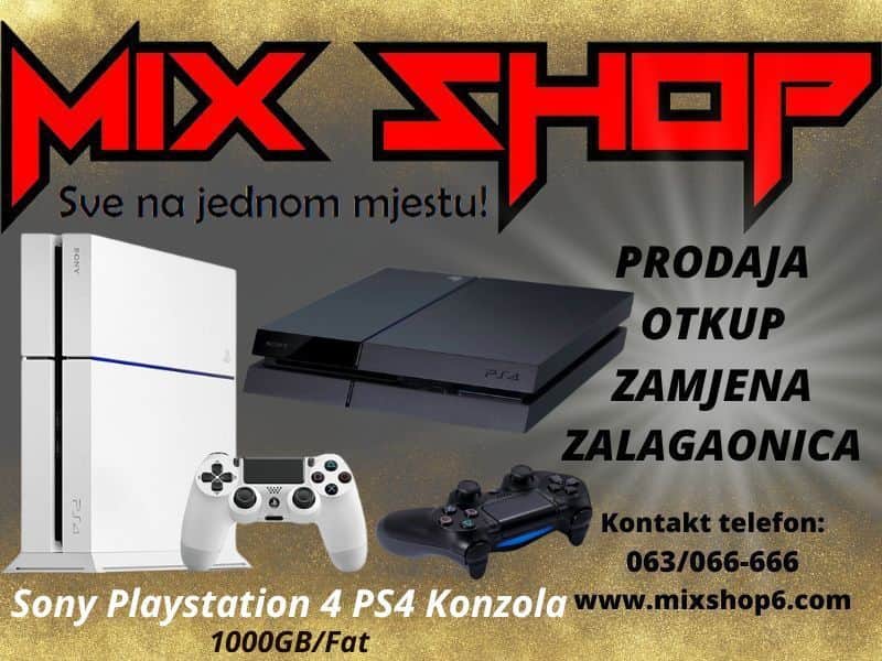 SONY PLAYSTATION 4 PS4 FAT 1000GB TOP*Garancija 1000 GB 1TB 1 TB