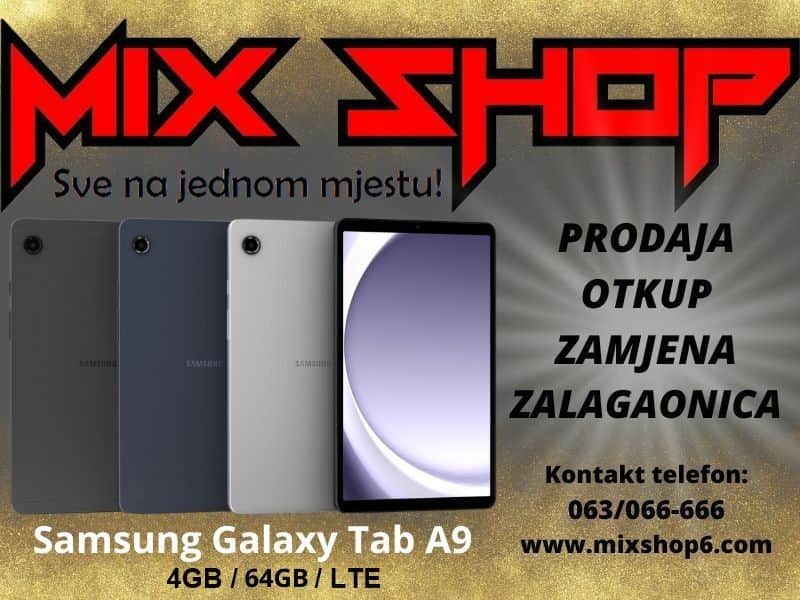 GALAXY TAB A9 8.7" 4GB/64GB Garancija*Na stanju SM-X115 LTE 4G 5G