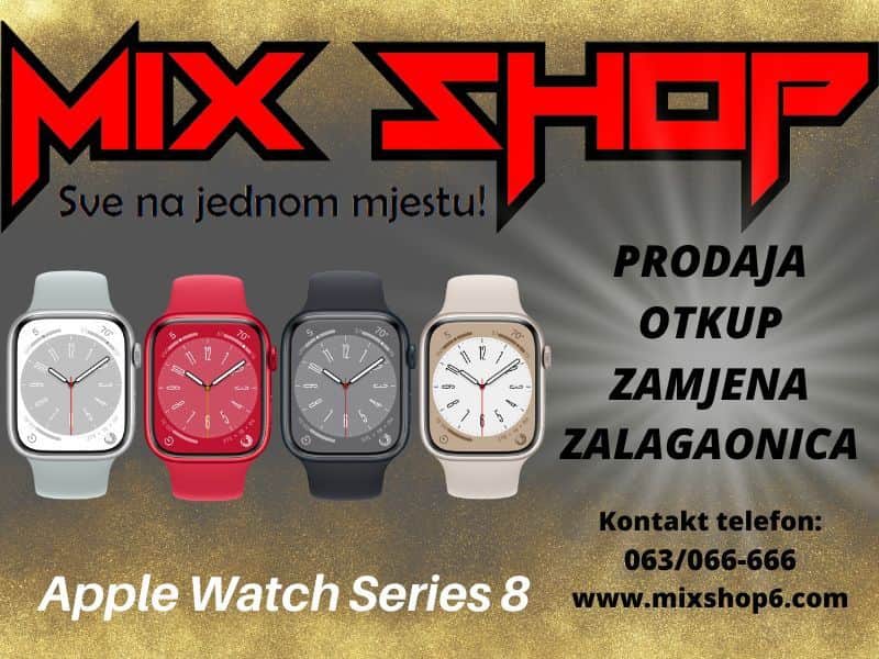 APPLE WATCH SERIES 8 45mm Aluminium Gps sat *Garancija* smart s8